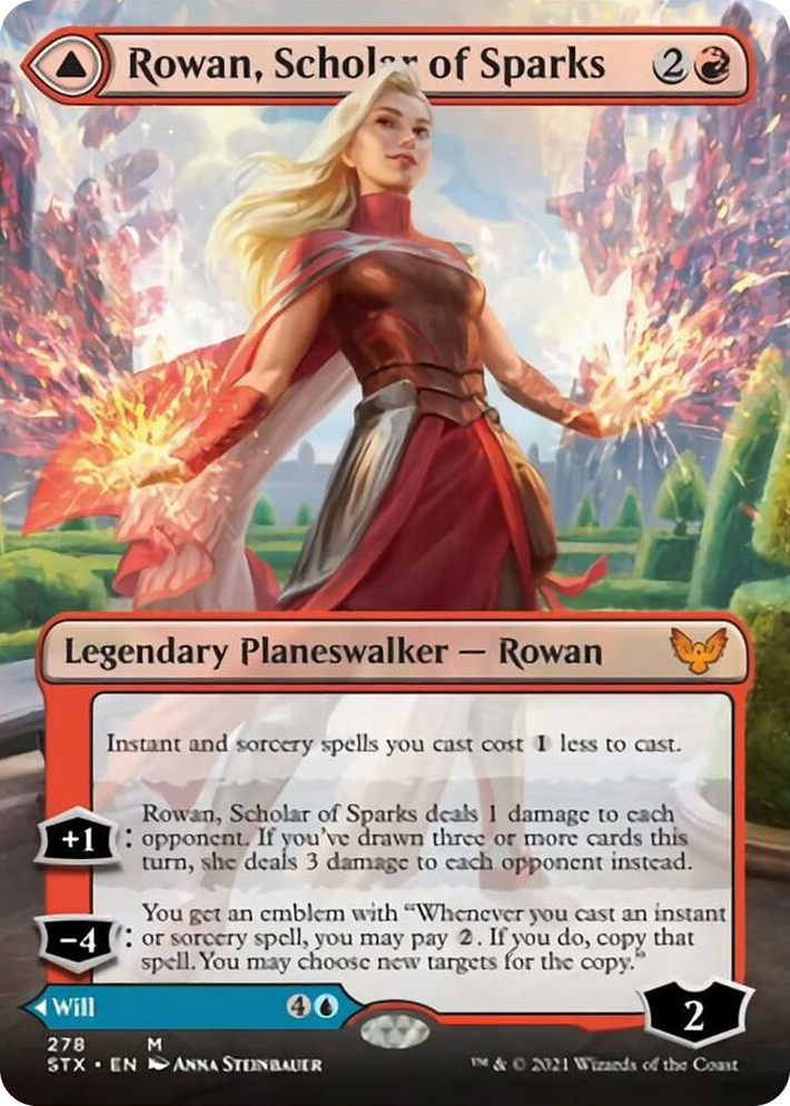 0278 Rowan, Scholar of Sparks (Borderless) M Strixhaven: School of Mages