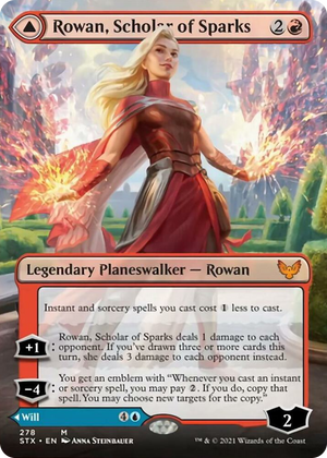 0278 Rowan, Scholar of Sparks (Borderless) M Strixhaven: School of Mages
