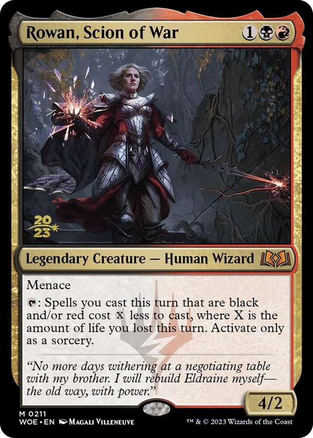 0211 Rowan, Scion of War M Prerelease Cards