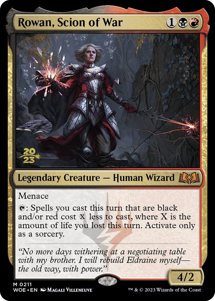 Rowan, Scion of War #211 M - Prerelease Cards Pokemon card