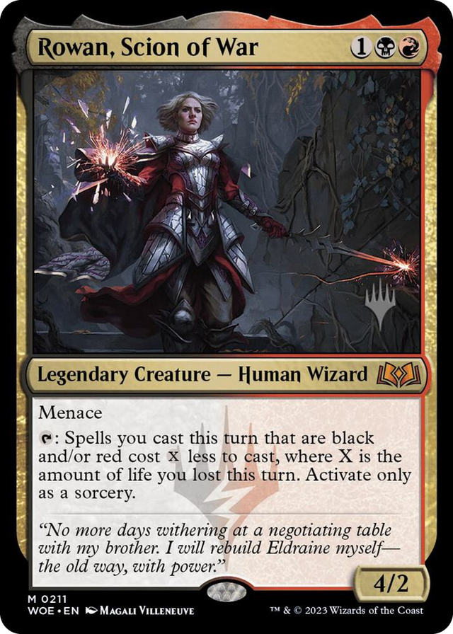 0211 Rowan, Scion of War M Promo Pack: Wilds of Eldraine