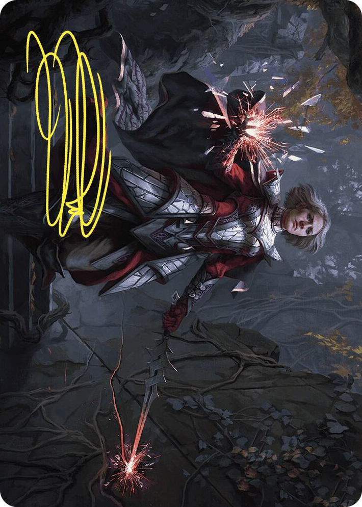 0031 Rowan, Scion of War Art Card (31/81) (Gold-Stamped Signature) S Art Series: Wilds of Eldraine