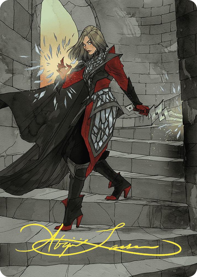 0059 Rowan, Scion of War Art Card (59/81) (Gold-Stamped Signature) S Art Series: Wilds of Eldraine