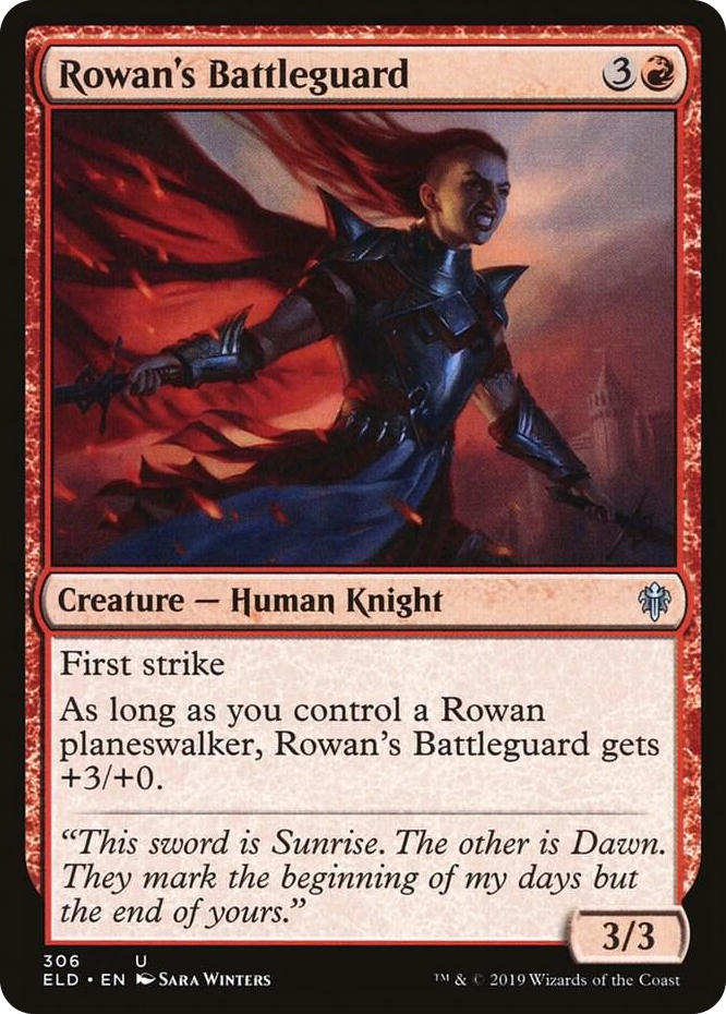 0306 Rowan's Battleguard U Throne of Eldraine
