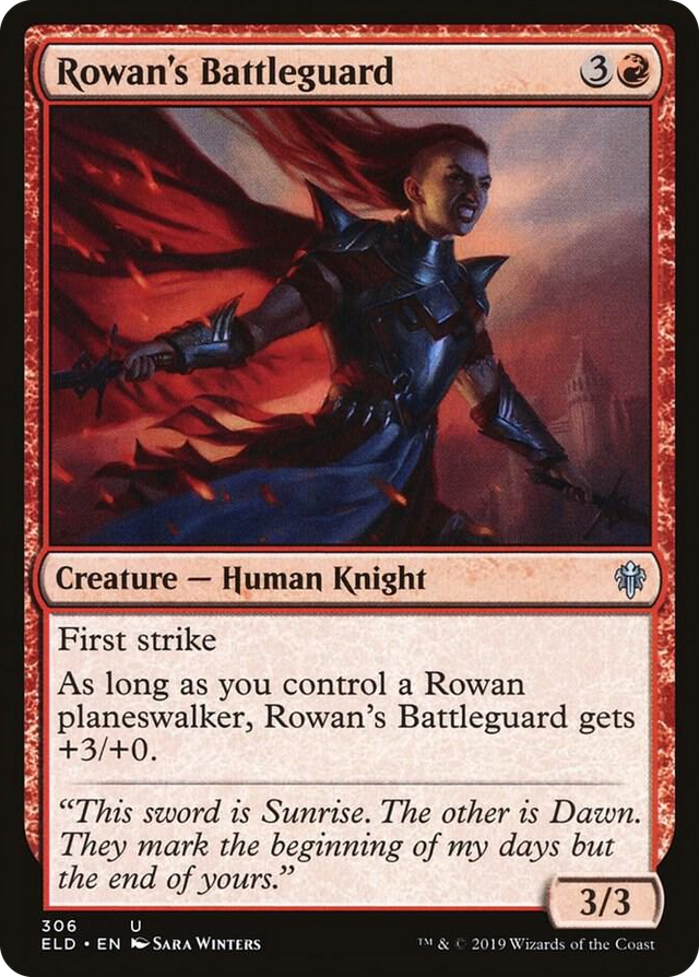 0306 Rowan's Battleguard U Throne of Eldraine