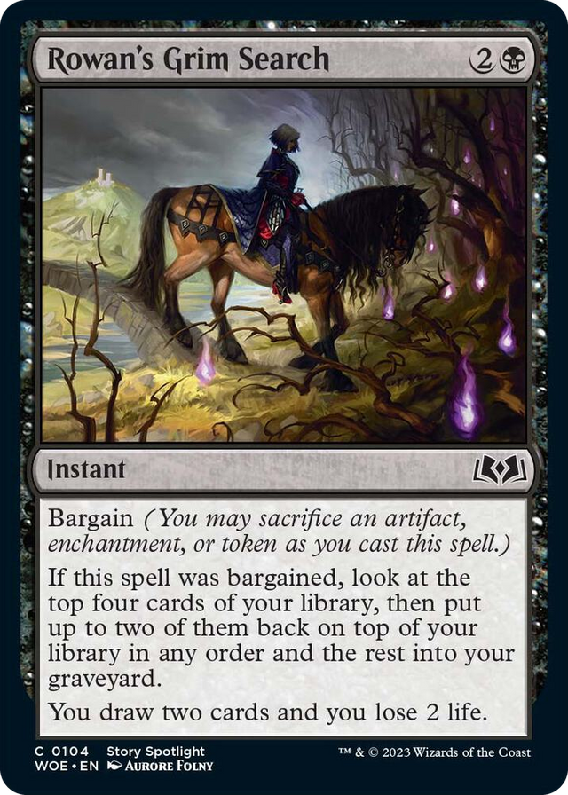0104 Rowan's Grim Search C Wilds of Eldraine