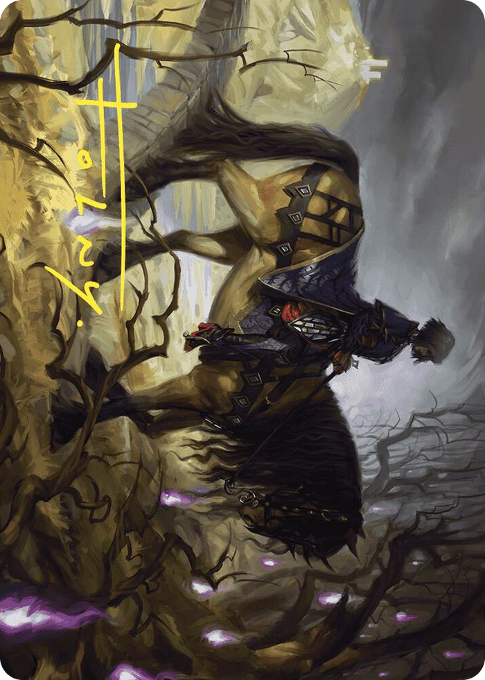 Rowan's Grim Search Art Card (Gold-Stamped Signature) #13 S - Art Series: Wilds of Eldraine Pokemon card