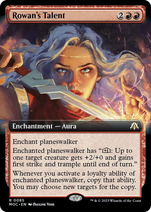 0085 Rowan's Talent (Extended Art) R Commander: March of the Machine