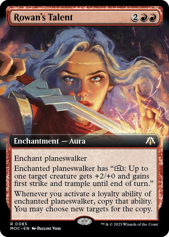 Rowan's Talent (Extended Art) #85 R - Commander: March of the Machine Pokemon card