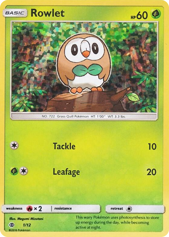 0001 Rowlet Promo McDonald's Promos 2017