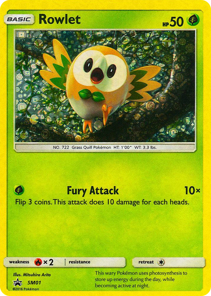 SM001 Rowlet - SM01 (General Mills Promo) Promo Miscellaneous Cards & Products