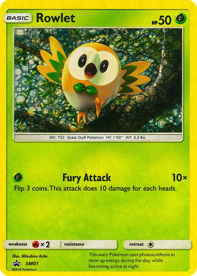 SM001 Rowlet - SM01 (General Mills Promo) Promo Miscellaneous Cards & Products