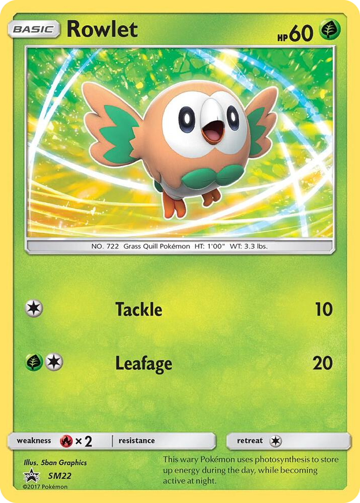SM022 Rowlet - SM22 Promo SM Promos