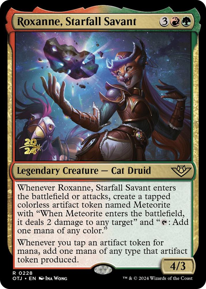 0228 Roxanne, Starfall Savant R Prerelease Cards