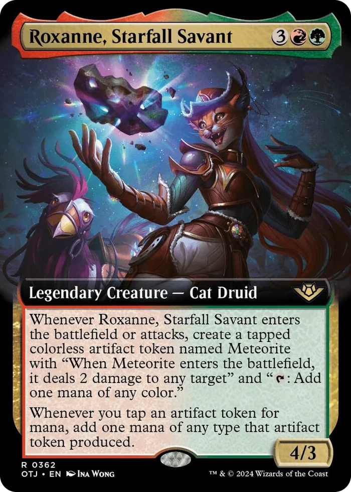 0362 Roxanne, Starfall Savant (Extended Art) R Outlaws of Thunder Junction