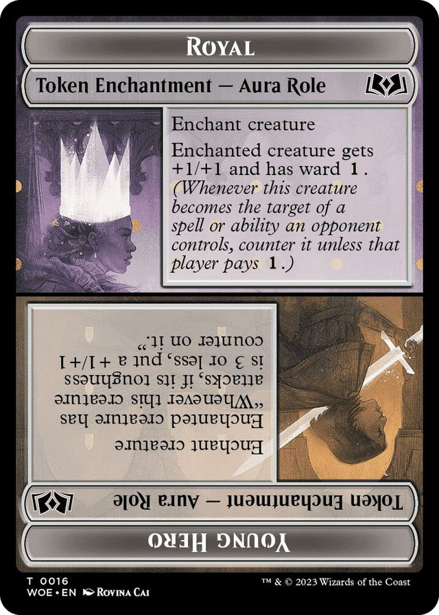 0016 Royal Role / Young Hero Role Token T Wilds of Eldraine