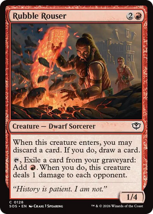 0128 Rubble Rouser C Secrets of Strixhaven