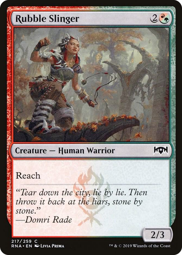 0217 Rubble Slinger C Ravnica Allegiance