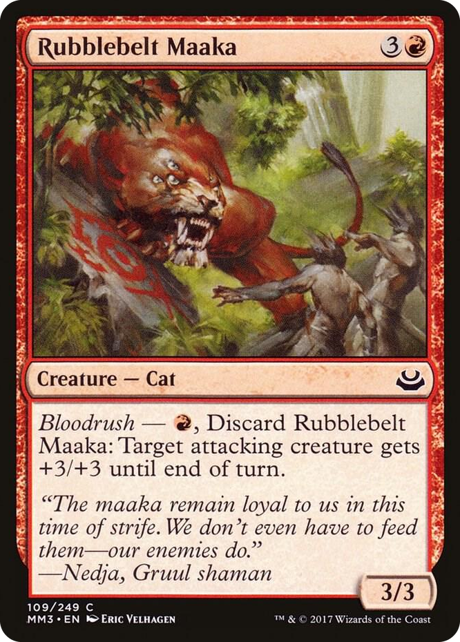 Rubblebelt Maaka #109 C - Modern Masters 2017 Pokemon card