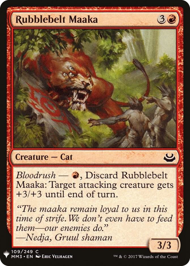 0109 Rubblebelt Maaka C The List Reprints