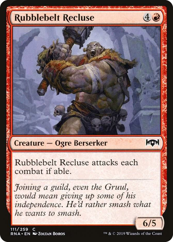 0111 Rubblebelt Recluse C Ravnica Allegiance