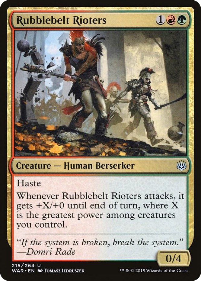 0215 Rubblebelt Rioters U War of the Spark