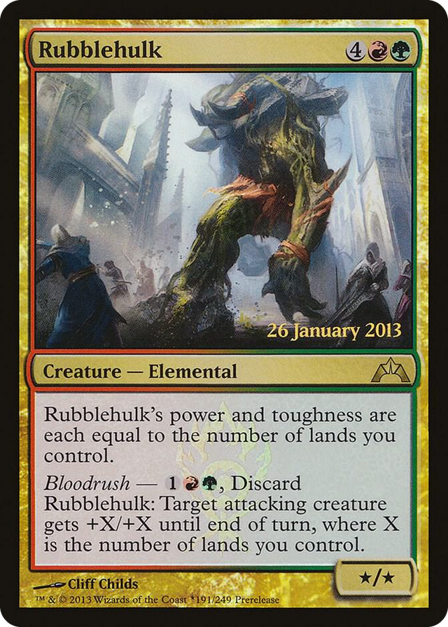 0191 Rubblehulk R Prerelease Cards