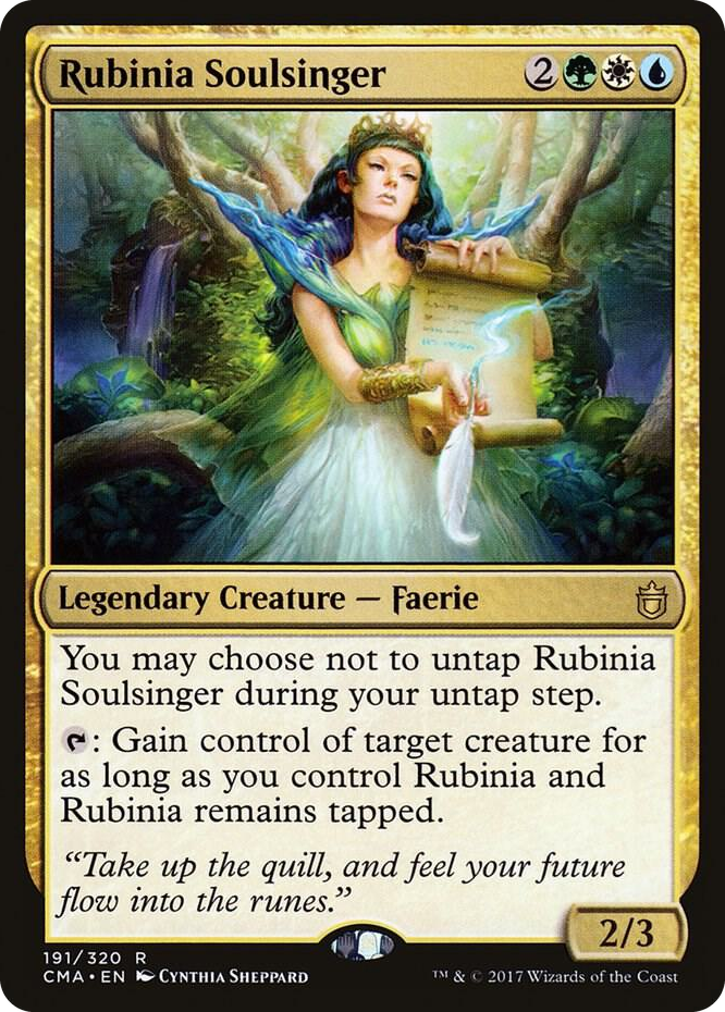 Rubinia Soulsinger #191 R - Commander Anthology Pokemon card