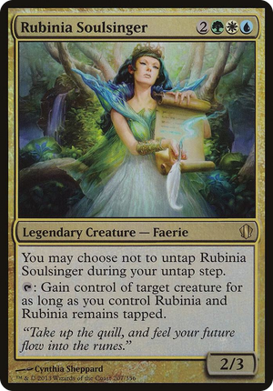 0207 Rubinia Soulsinger (Commander 2013) S Oversize Cards