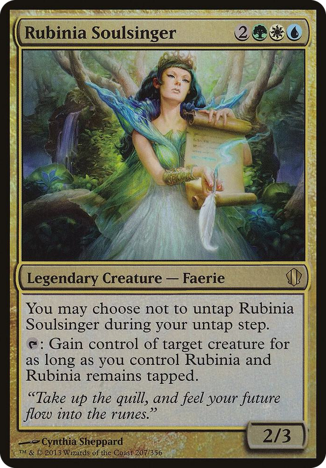 0207 Rubinia Soulsinger (Commander 2013) S Oversize Cards