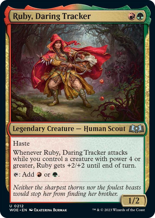 0212 Ruby, Daring Tracker U Wilds of Eldraine