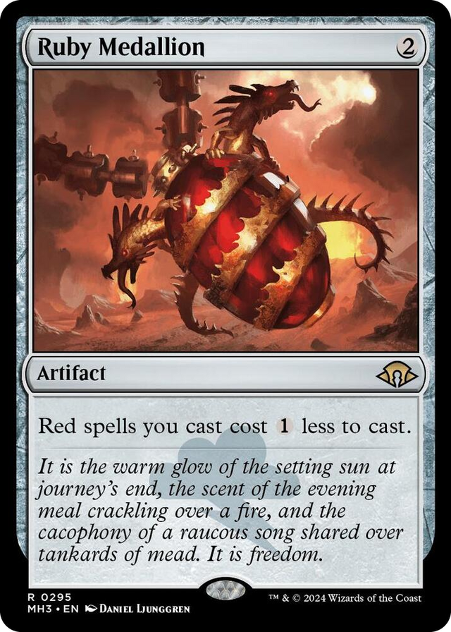 0295 Ruby Medallion R Modern Horizons 3
