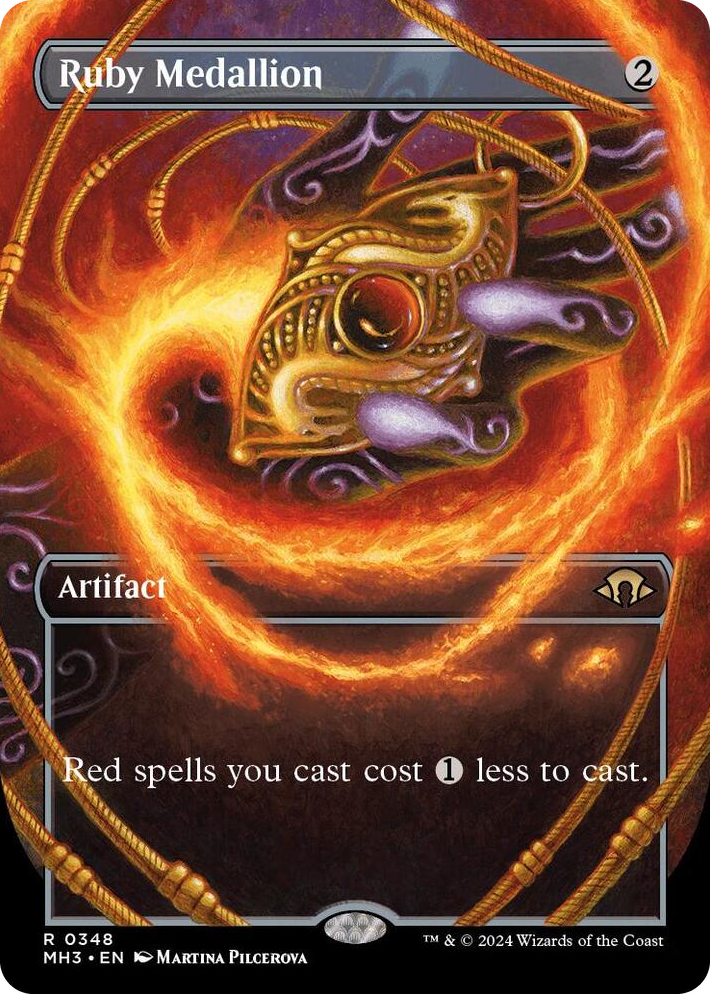 0348 Ruby Medallion (Borderless) R Modern Horizons 3