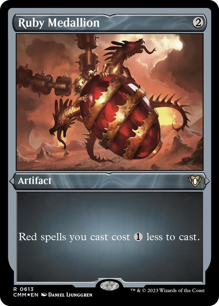 0613 Ruby Medallion (Foil Etched) R Commander Masters