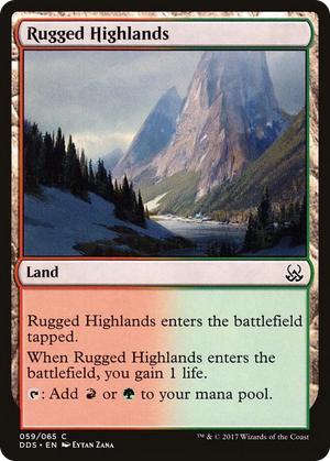 0059 Rugged Highlands C Duel Decks: Mind vs. Might