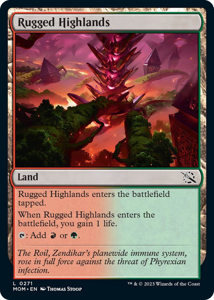 Rugged Highlands #271 C - March of the Machine Pokemon card