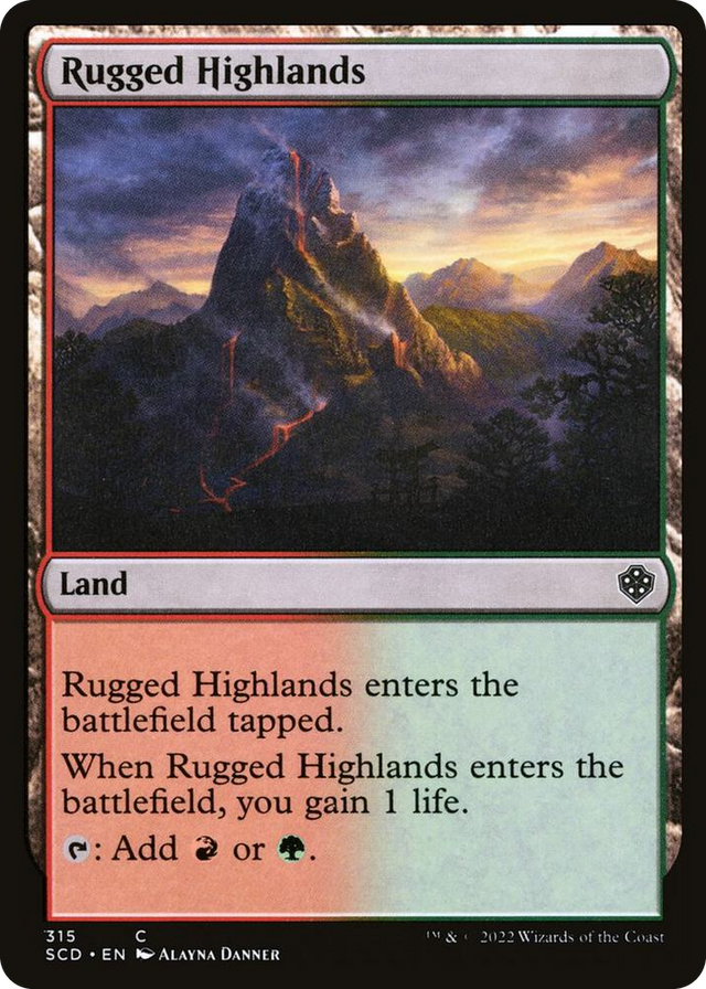 0315 Rugged Highlands C Starter Commander Decks