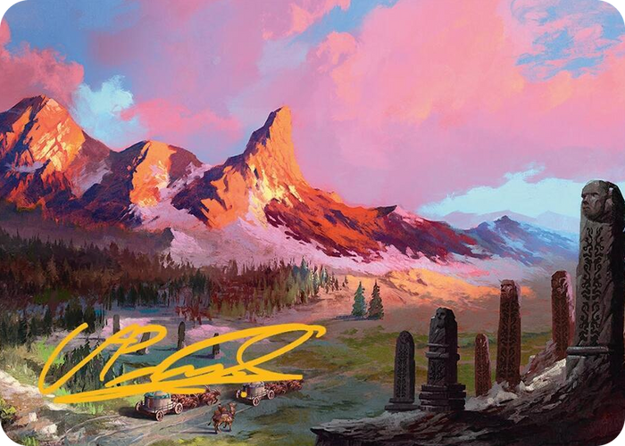 Rugged Highlands Art Card (29/54) (Gold-Stamped Signature) #29 S - Art Series: Tarkir: Dragonstorm Pokemon card