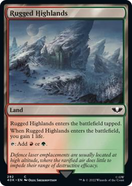 0292 Rugged Highlands (Surge Foil) C Universes Beyond: Warhammer 40,000