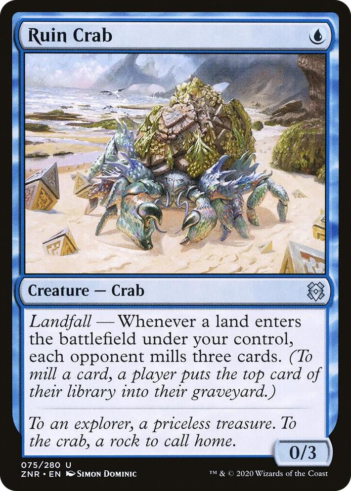 0075 Ruin Crab U Zendikar Rising