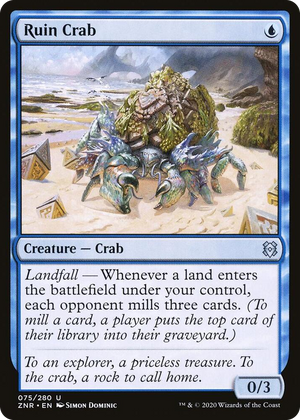 0075 Ruin Crab U Zendikar Rising
