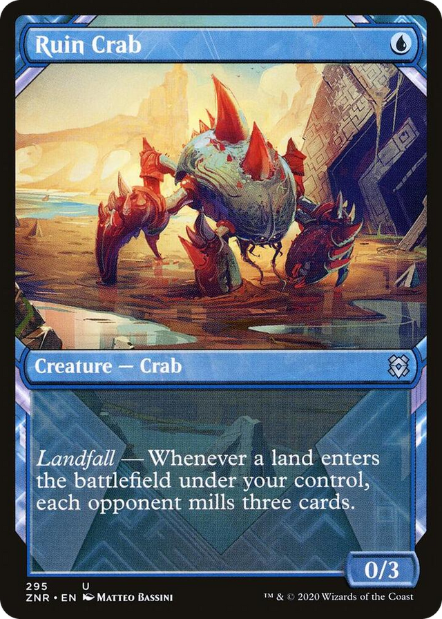 0295 Ruin Crab (Showcase) U Zendikar Rising