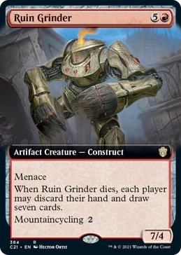 0384 Ruin Grinder (Extended Art) R Commander 2021