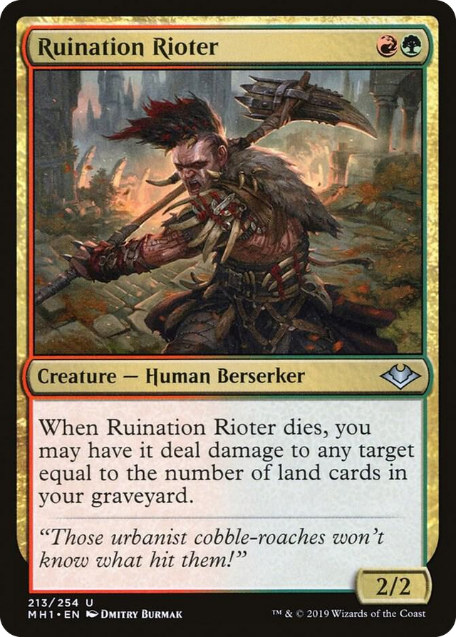 0213 Ruination Rioter U Modern Horizons
