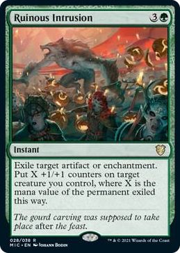 0028 Ruinous Intrusion R Commander: Innistrad: Midnight Hunt