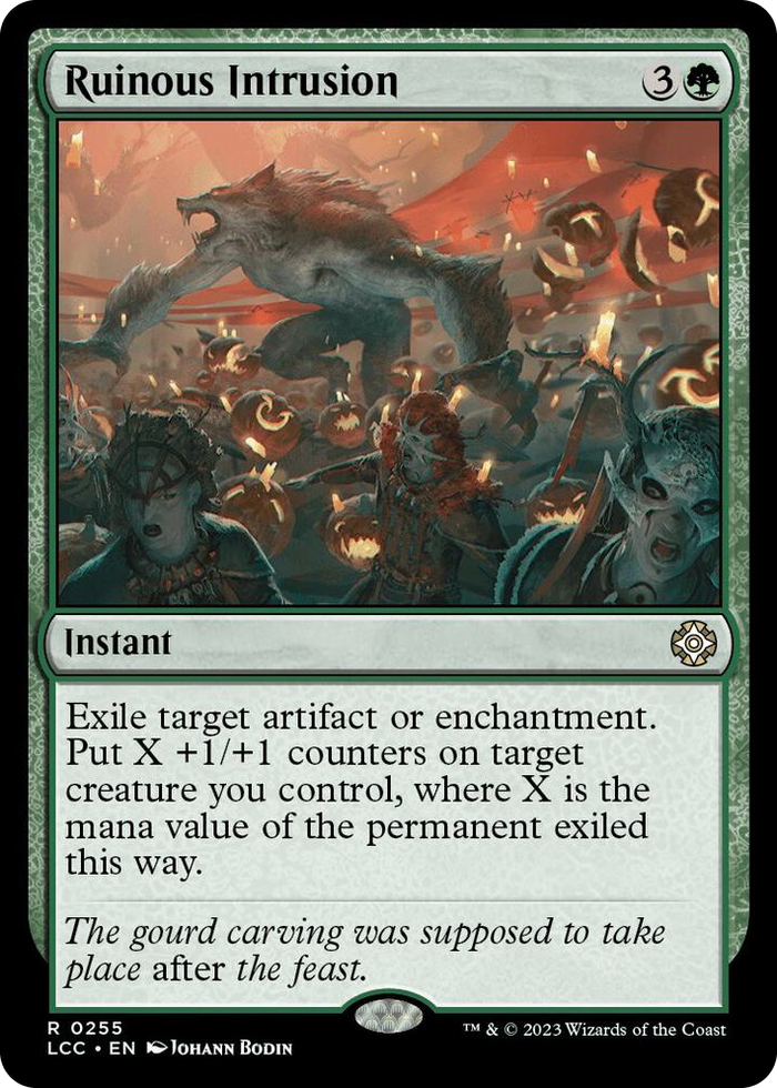 Ruinous Intrusion #255 R - Commander: The Lost Caverns of Ixalan Pokemon card