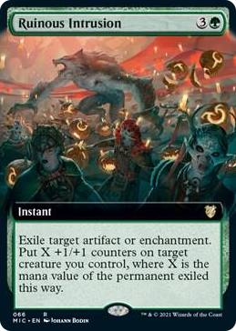 0066 Ruinous Intrusion (Extended Art) R Commander: Innistrad: Midnight Hunt
