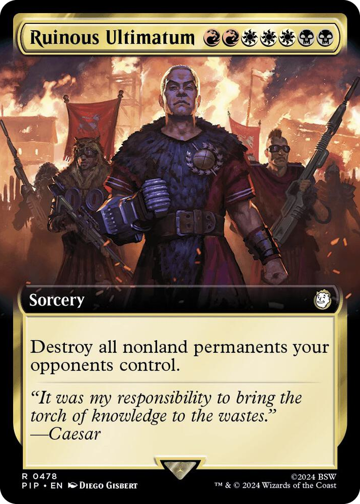 0478 Ruinous Ultimatum (Extended Art) R Universes Beyond: Fallout