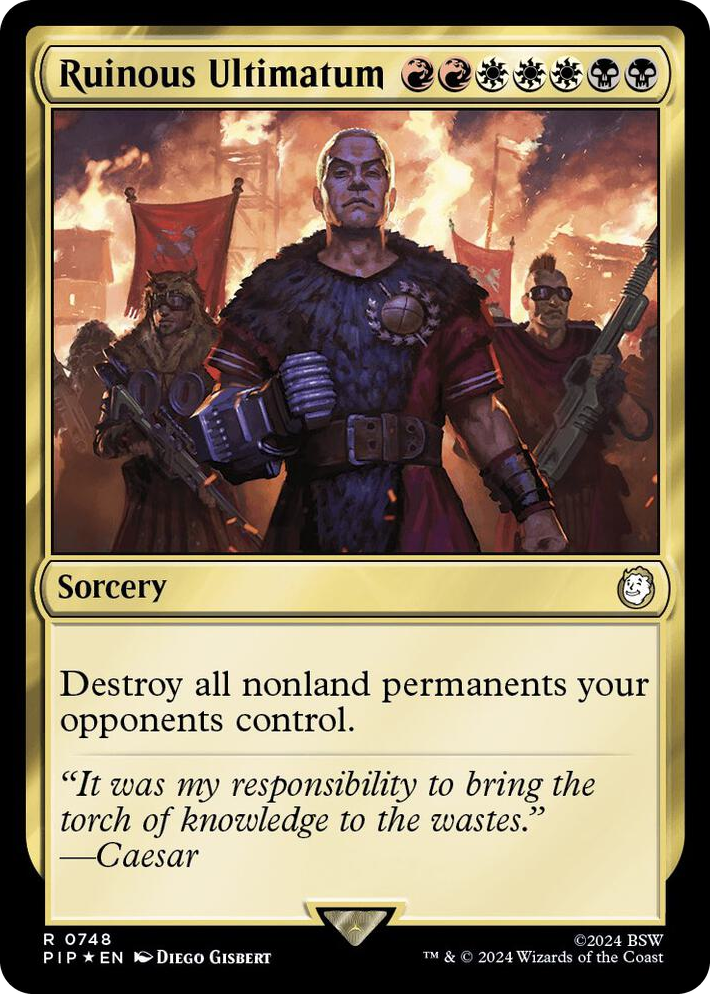 0748 Ruinous Ultimatum (Surge Foil) R Universes Beyond: Fallout