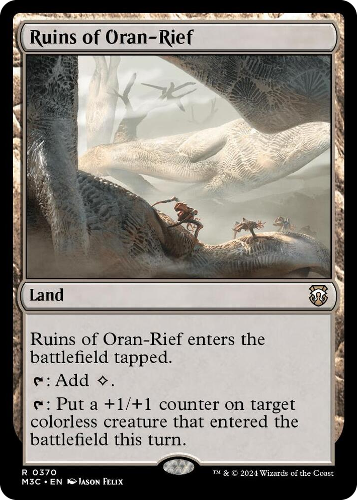 0370 Ruins of Oran-Rief (Ripple Foil) R Commander: Modern Horizons 3